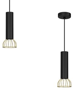 Lampadario su filo DANTE 1xGU10/25W/230V nero/oro