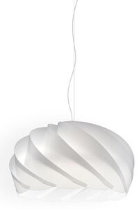 Sospensione Moderna Half Globe Polilux ® Bianco E Metallo Cromo 1 Luce E27