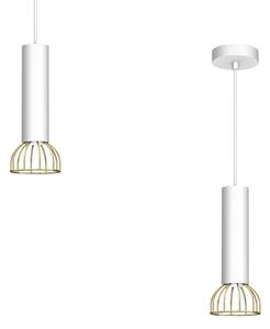 Lampadario su corda DANTE 1xGU10/25W/230V bianco/oro