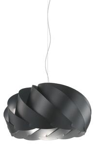 Sospensione Moderna Half Globe Polilux ® Nero E Metallo Cromo 1 Luce E27