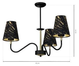 Lampadario su palo HERMES 3xE27/60W/230V