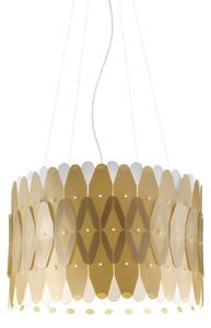 Sospensione Moderna Amanda Polilux ® New Gold E Metallo Cromo 1 Luce E27 D50Cm