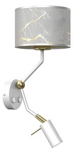 Lampada da parete SENSO 1xE27/40W/230V + 1xGU10/MR11/7W bianco