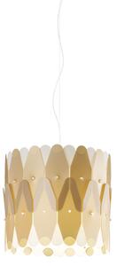 Sospensione Moderna Amanda Polilux ® New Gold E Metallo Cromo 1 Luce E27