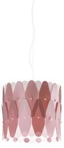 Sospensione Moderna Amanda Polilux ® Pink Metal E Metallo Cromo 1 Luce E27