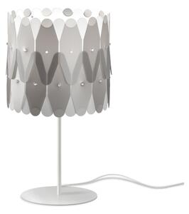Lampada Da Scrivania Moderna Amanda Polilux ® Argento E Metallo 1 Luce E27