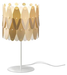 Lampada Da Scrivania Moderna Amanda Polilux ® New Gold E Metallo 1 Luce E27