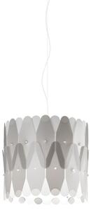 Sospensione Moderna Amanda Polilux ® Argento E Metallo Cromo 1 Luce E27
