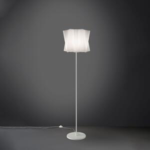 Piantana Moderna Folio Polilux ® Bianco E Metallo 1 Luce E27