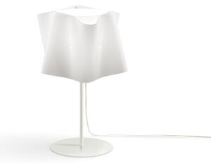 Lampada Da Scrivania-Ufficio Moderna Folio Polilux ® Bianco E Metallo 1 Luce E27