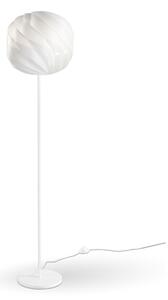 Piantana Moderna Globe Polilux ® Bianco E Metallo 1 Luce E27