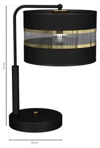 Lampada da tavolo ULTIMO 1xE27/60W/230V nera