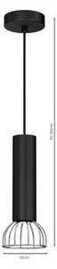 Lampadario su corda DANTE 1xGU10/25W/230V nero/cromato lucido