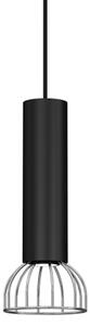 Lampadario su corda DANTE 1xGU10/25W/230V nero/cromato lucido