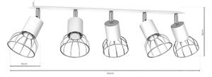 Luce Spot DANTE 5xGU10/25W/230V bianco/cromo lucido