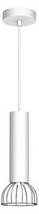 Lampadario su corda DANTE 1xGU10/25W/230V argento/cromo lucido