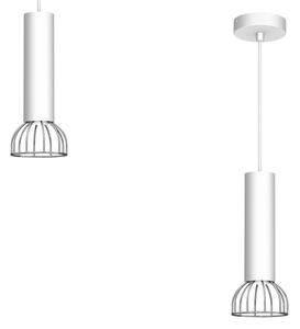 Lampadario su corda DANTE 1xGU10/25W/230V argento/cromo lucido