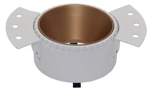 Faretto Da Incasso Moderno Share Alluminio Oro 1 Luce Diffusore Vetro