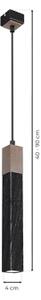 Lampadario su corda SOLO 1xGU10/MR11/40W/230V nero