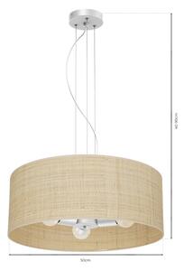 Lampadario su corda MARSHALL 3xE27/60W/230V