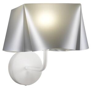 Applique Moderna Wanda Polilux ® Argento E Metallo 1 Luce E14