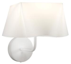 Applique Moderna Wanda Polilux ® Bianco E Metallo 1 Luce E14