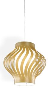 Sospensione Moderna Larga Helios Polilux ® New Gold 1 Luce E27