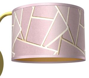 Applique ZIGGY 1xE27/60W/230V rosa/oro