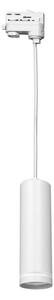 Lampadario su corda per sistema a binario trifase PIPE 1xGU10/25W/230V bianco