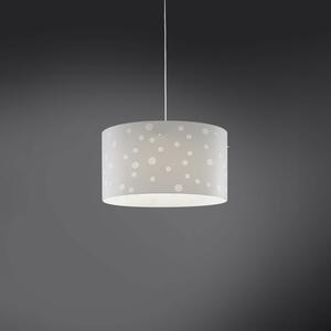 Sospensione Moderna Pois Polilux ® Bianco Materie Plastiche 1 Luce E27 D40Cm