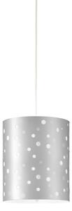 Sospensione Moderna Pois Polilux ® Argento 1 Luce E27 D27Cm
