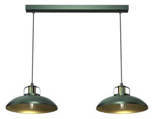 Lampadario su filo FELIX 2xE27/60W/230V verde