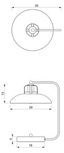 Lampada da tavolo FELIX 1xE27/60W/230V bianca