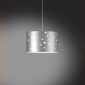 Sospensione Moderna Pois Polilux ® Argento 1 Luce E27 D40Cm