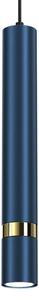 Lampadario a sospensione su cavo JOKER 1xGU10/25W/230V blu/oro