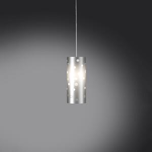 Sospensione Moderna Pois Polilux ® Argento Materie Plastiche Bianco 1 Luce E27
