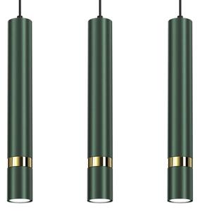 Brilagi - Lampadario a sospensione con filo POKER 3xGU10/25W/230V verde