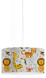 Sospensione Moderna Decokids Polilux ® Grafica Savana 1 Luce E27
