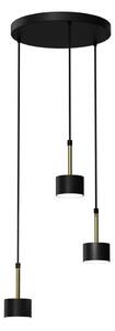 Lampadario su corda ARENA 3xGX53/11W/230V nero/oro