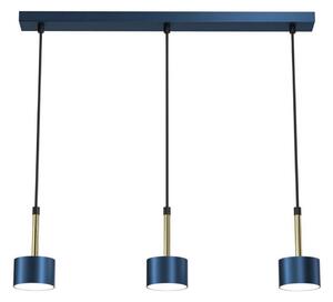 Lampadario su corda ARENA 3xGX53/11W/230V blu/dorato