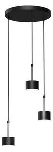 Lampadario su corda ARENA 3xGX53/11W/230V nero/cromo