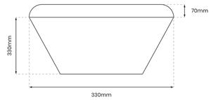 Plafoniera LED da bagno NEMO LED/17W/230V IP44 nero