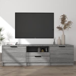 Mobile Porta TV NEro 150x33,5x45 cm in Legno Multistrato