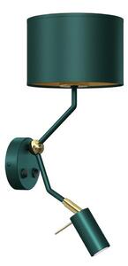 Lampada da parete VERDE 1xE27/60W/230V + 1xGU10-MR11/7W verde