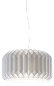 Sospensione Moderna Louise Polilux ® Bianco E Metallo Cromo 1 Luce E27