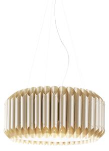 Sospensione Moderna Louise Polilux ® New Gold E Metallo Cromo 1 Luce E27 D60Cm