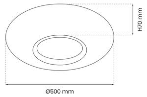Plafoniera LED Dimmerabile TOKYO LED/48W/230V 3000-6000K + tc
