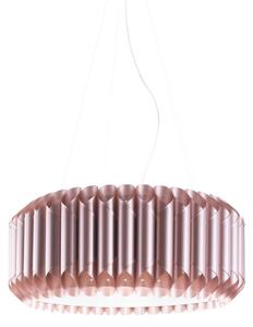 Sospensione Moderna Louise Polilux ® Pink Metal E Metallo Cromo 1 Luce E27 D60Cm