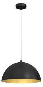 Lampadario su corda BETA 1xE27/60W/230V d. 35 cm nero