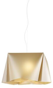 Sospensione Moderna Wanda Polilux ® New Gold E Metallo Cromo 1 Luce E27 D45Cm